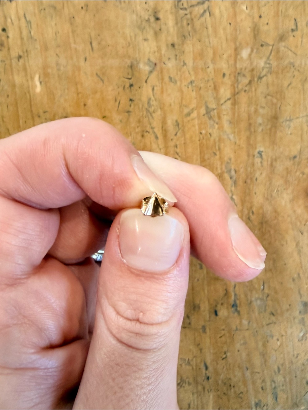 Catbird 14K Gold Cat Ear Stud (Single)
